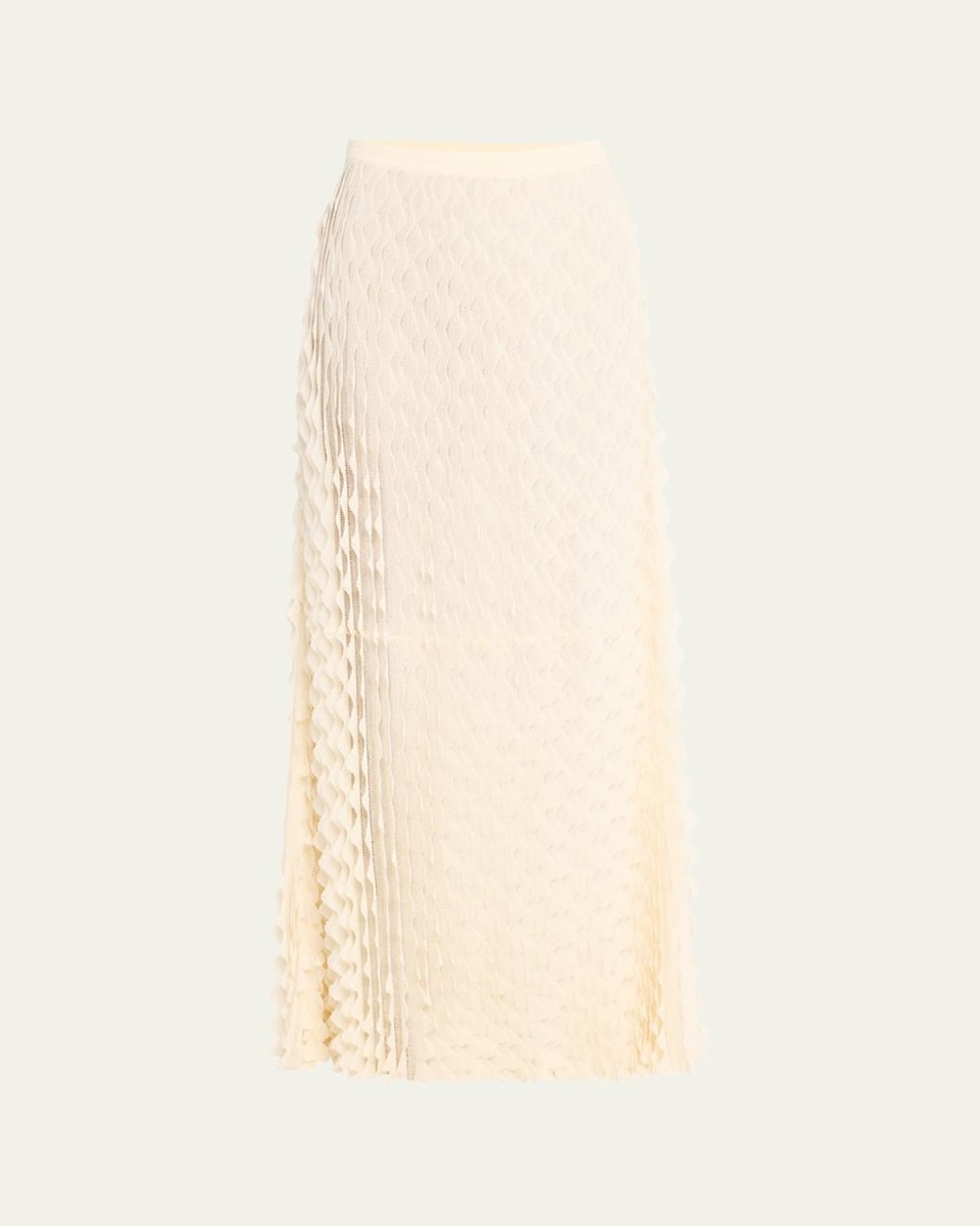 Willa Scalloped Ruffle Maxi Skirt